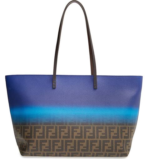 fendi zucca ombre roll bag|Fendi Roll Tote Ombre Zucca Coated Canvas Small .